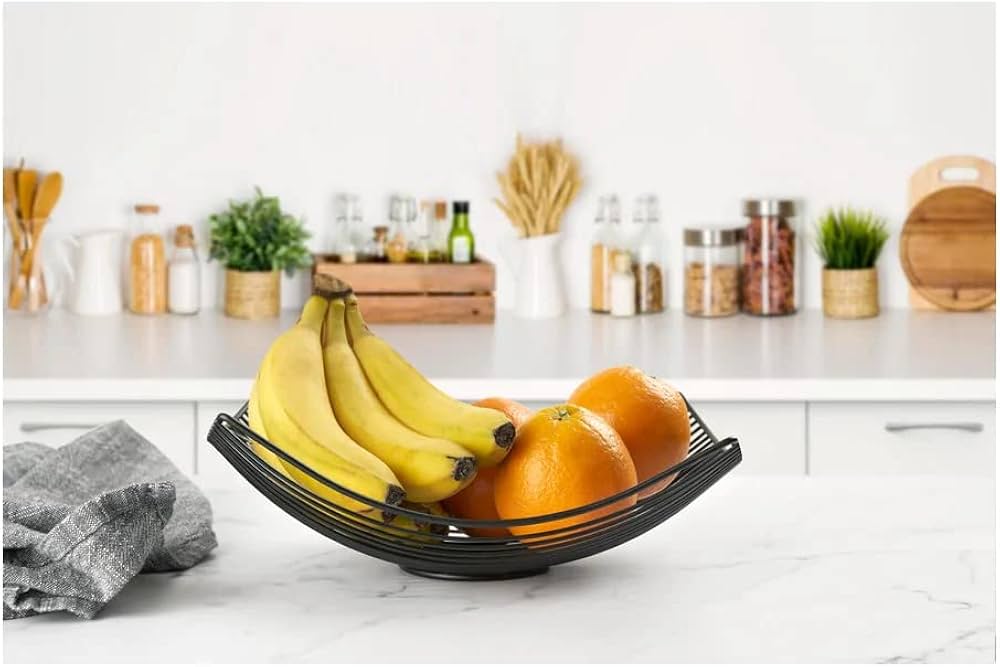 Metal Fruit Basket, Metal Wire Storage Bowl, Dining Table Storage Dish Metal Fruit Basket, Metal Wire Storage Bowl, Dining Table Storage Dish